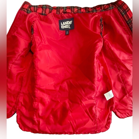 Lands' End Women's Quilted  Puffer Vest Plaid, Full Zip, Pockets, Size XS - Picture 4 of 10